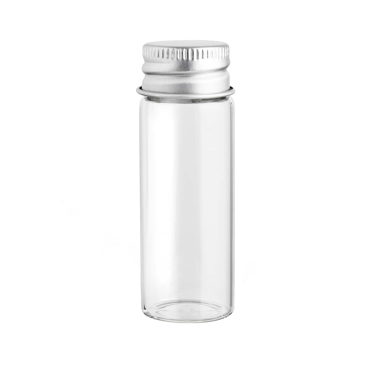 Glass Storage Tubes with Metal Tops by Bead Landing™, 12ct.